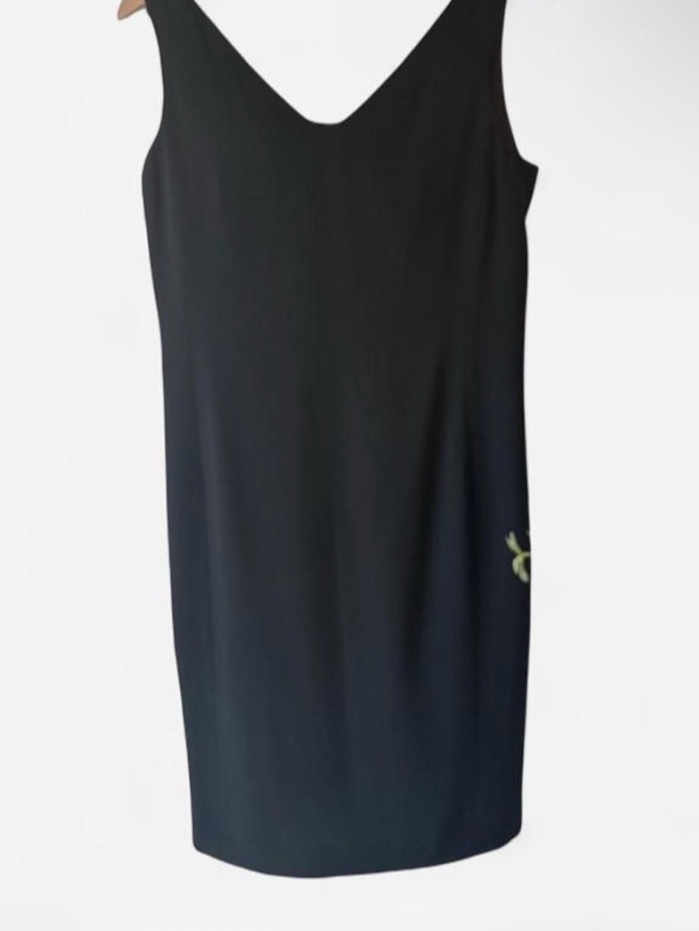 Lauren Ralph Lauren Black Sheath Dress Sleeveless V Neck Size 8